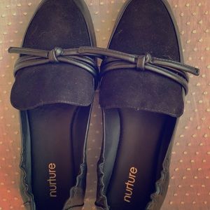 Black loafers